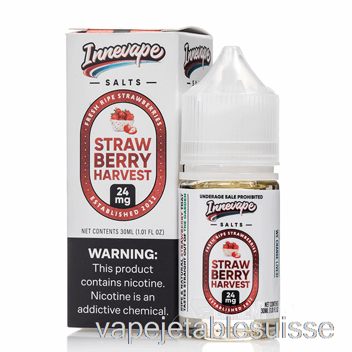 Sels De Récolte De Fraises Vape Suisse - E-liquide Innevape - 30ml 24mg